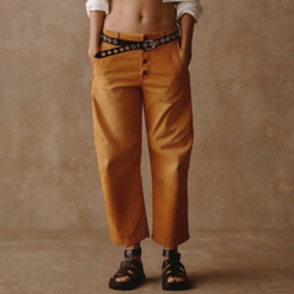 Brand New Pilcro Button-Front Barrel Pants - Picture 7 of 9